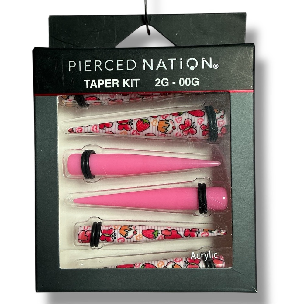 Pierced Nation Cupcake 2 Gauge to 00 Gauge Acrylic Taper Kit